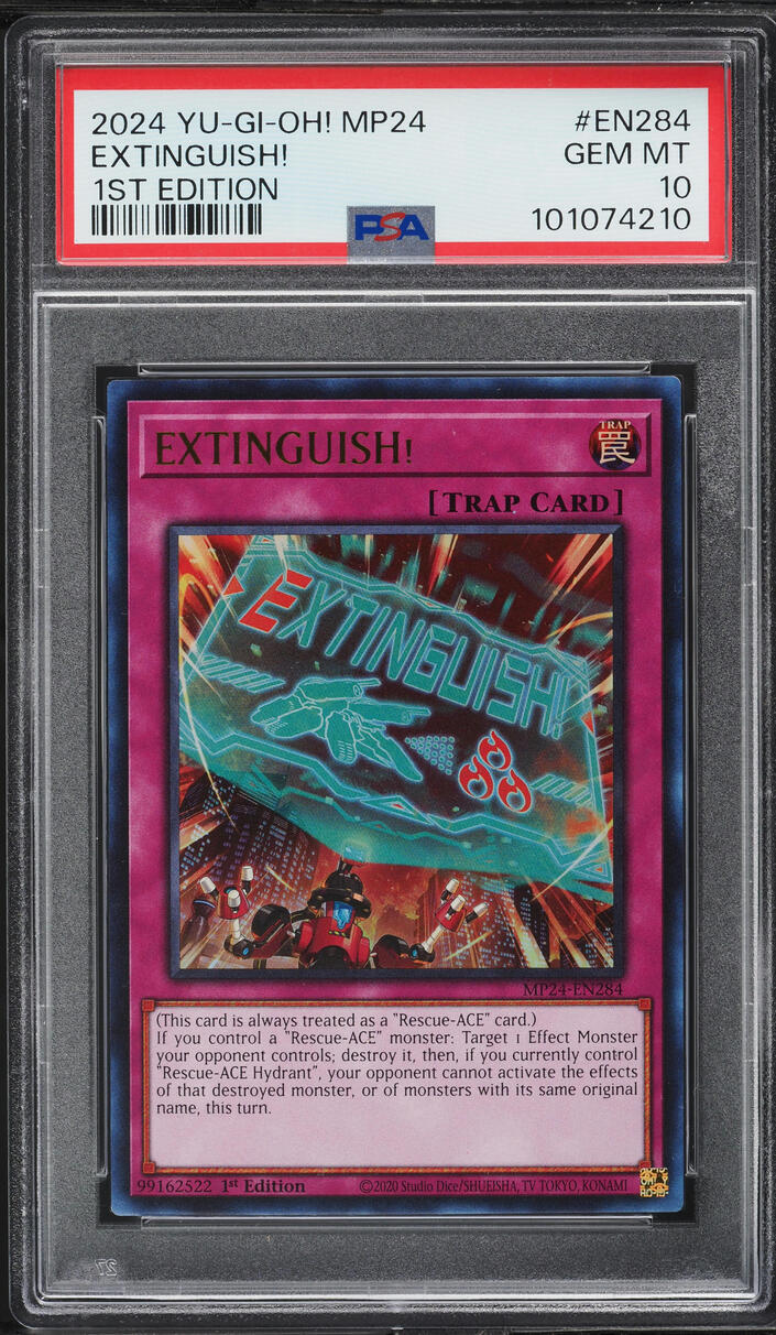2024 Yu-Gi-Oh! MP24 1st Edition Extinguish! #MP24-EN284 PSA 10 GEM MINT