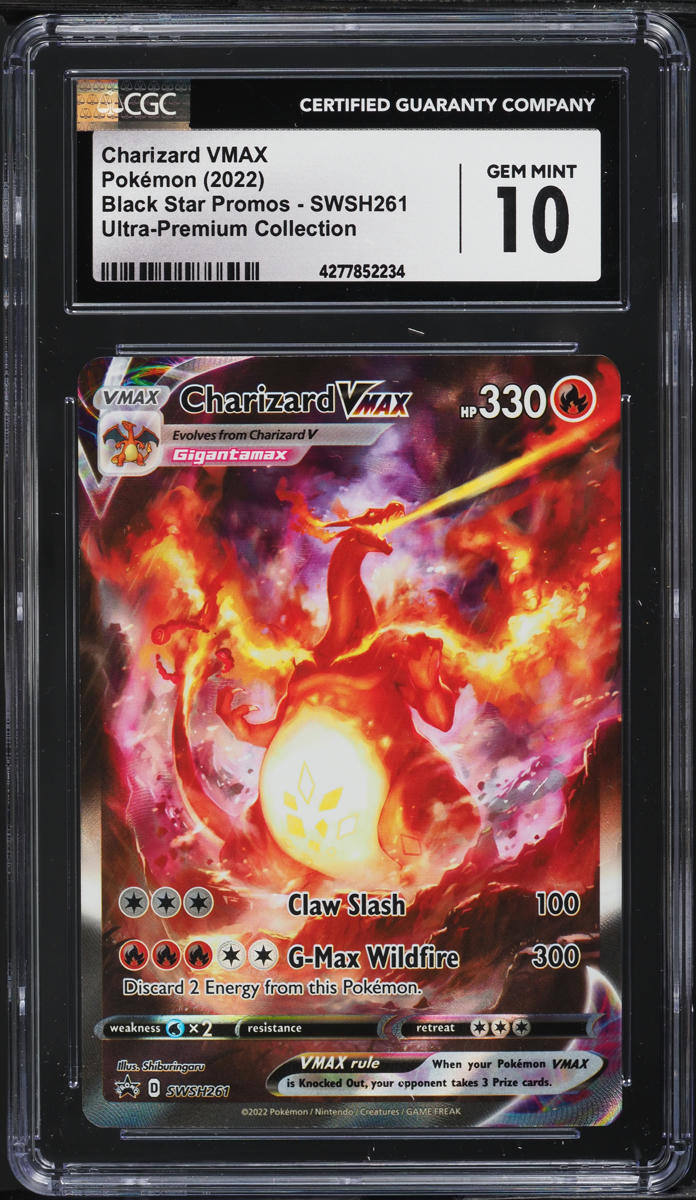 2022 Pokemon SWSH Black Star Promo Ultra Premium Charizard VMAX #261 CGC 10 GEM