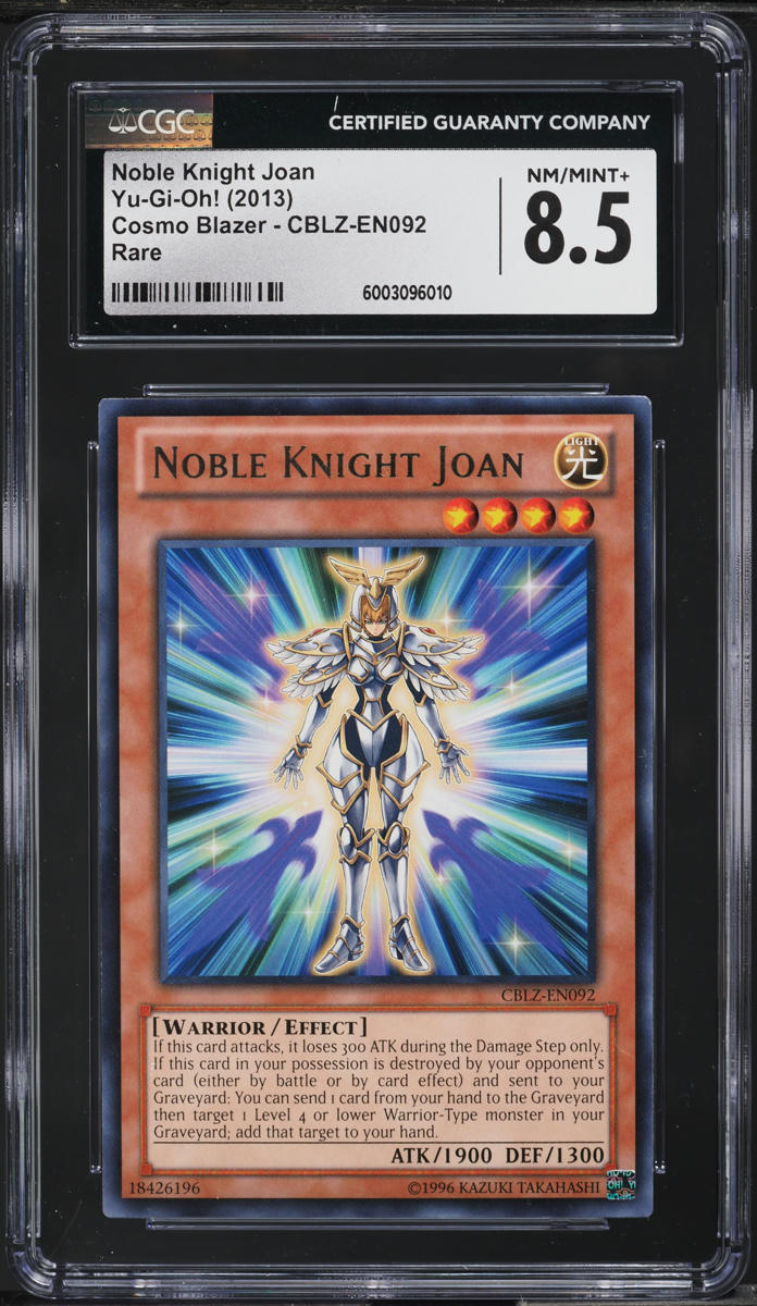 2013 Yu-Gi-Oh! Cosmo Blazer Noble Knight Joan #CBLZ-EN092 CGC 8.5 NM-MT+