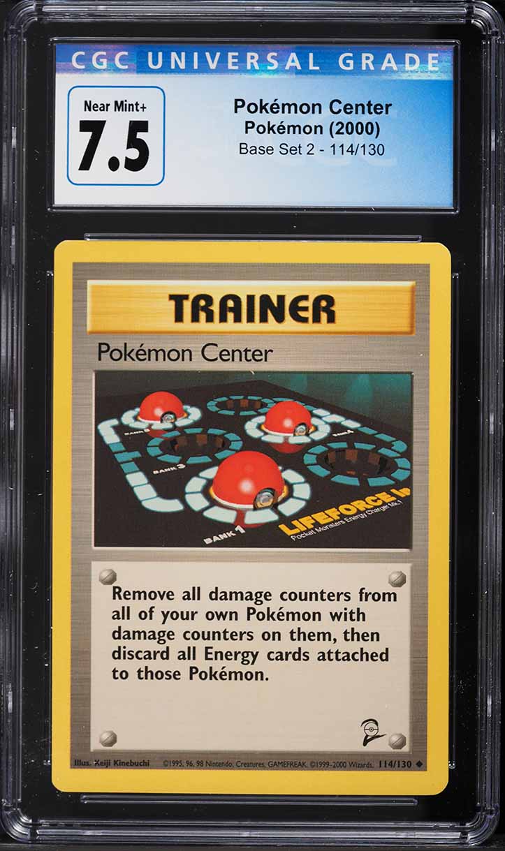 2000 Pokemon Base Set 2 Pokemon Center #114 CGC 7.5 NRMT+