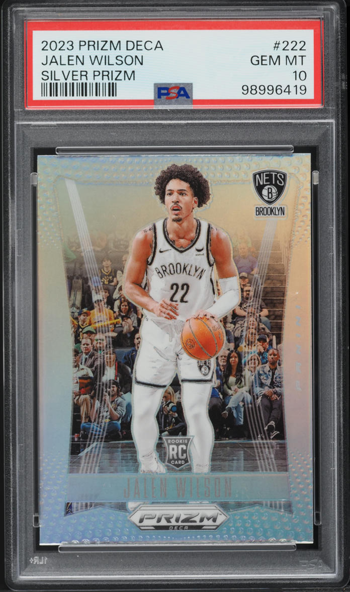2023 Panini Prizm Deca Silver Jalen Wilson ROOKIE #222 PSA 10 GEM MINT