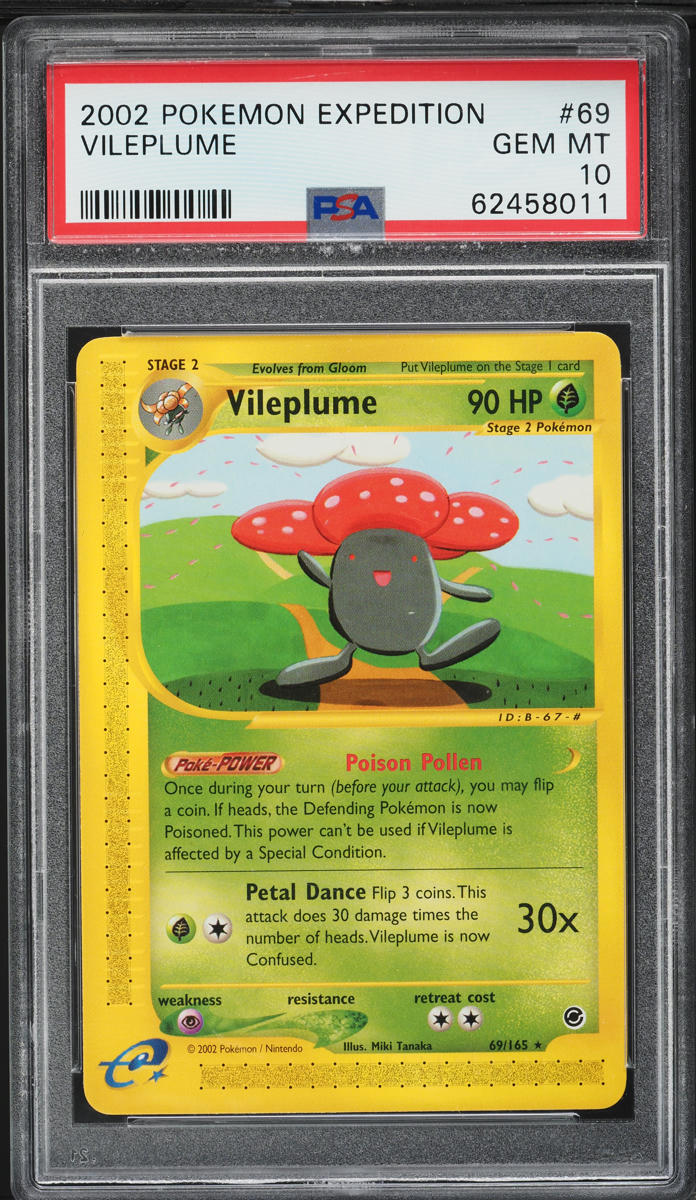 2002 Pokemon Expedition Vileplume #69 PSA 10 GEM MINT