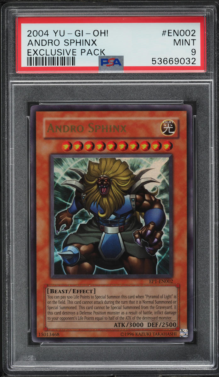 2004 Yu-Gi-Oh! Exclusive Pack Andro Sphinx #EP1-EN002 PSA 9 MINT