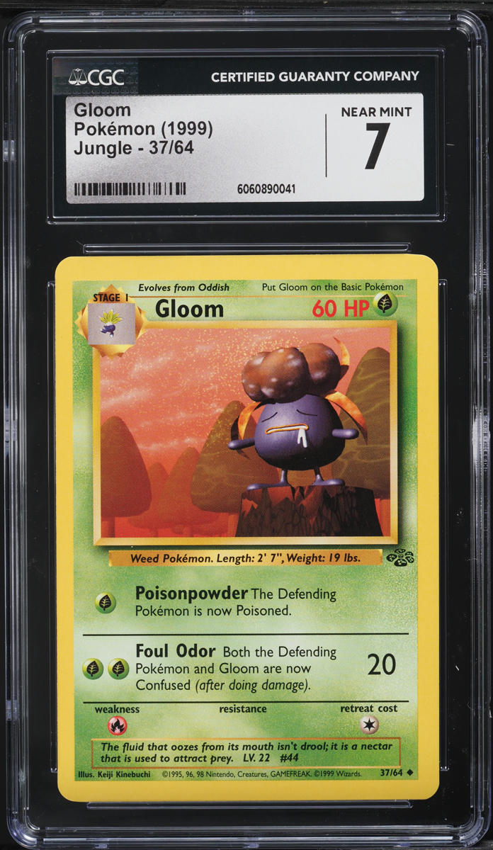 1999 Pokemon Jungle Gloom #37 CGC 7 NRMT
