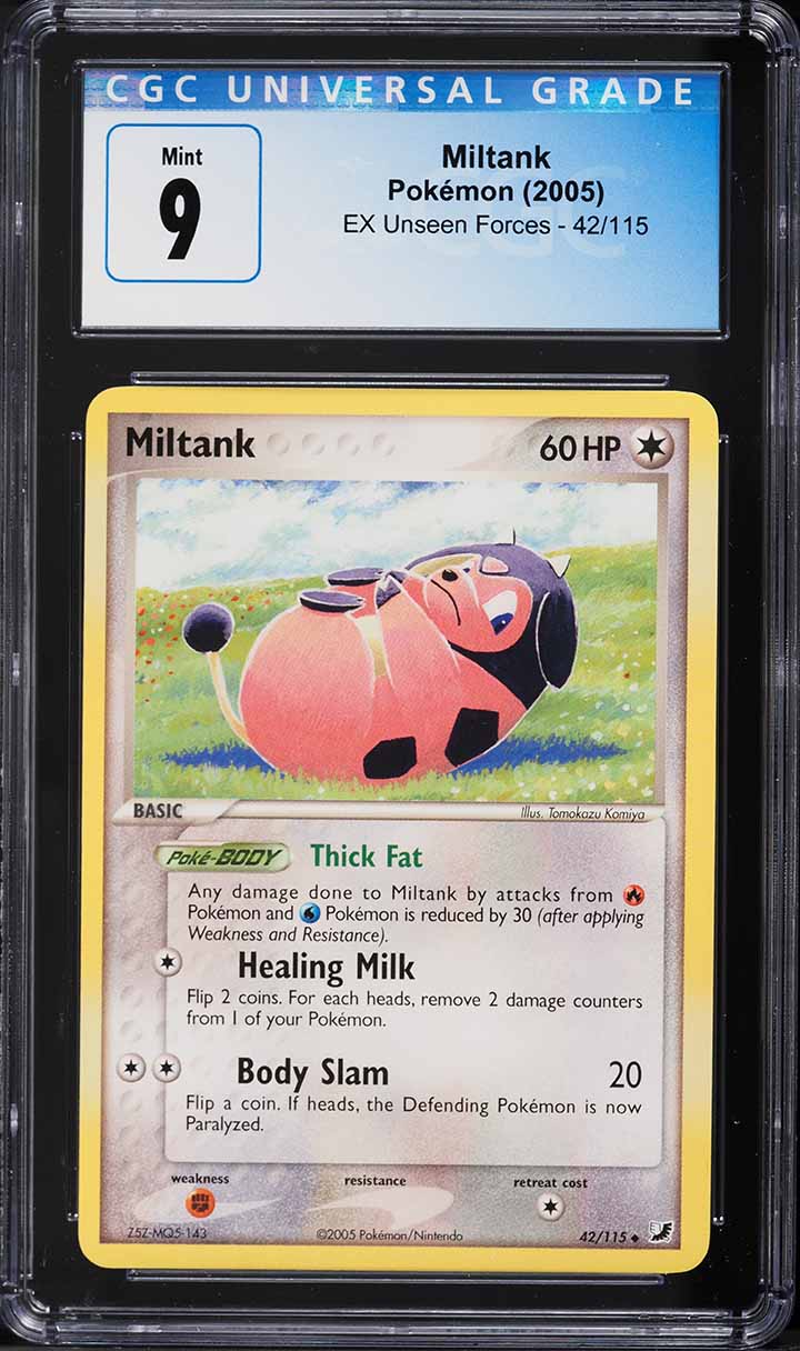 2005 Pokemon EX Unseen Forces Miltank #42 CGC 9 MINT