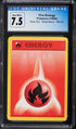 1999 Pokemon Base Set Shadowless Fire Energy #98 CGC 7.5 NRMT+