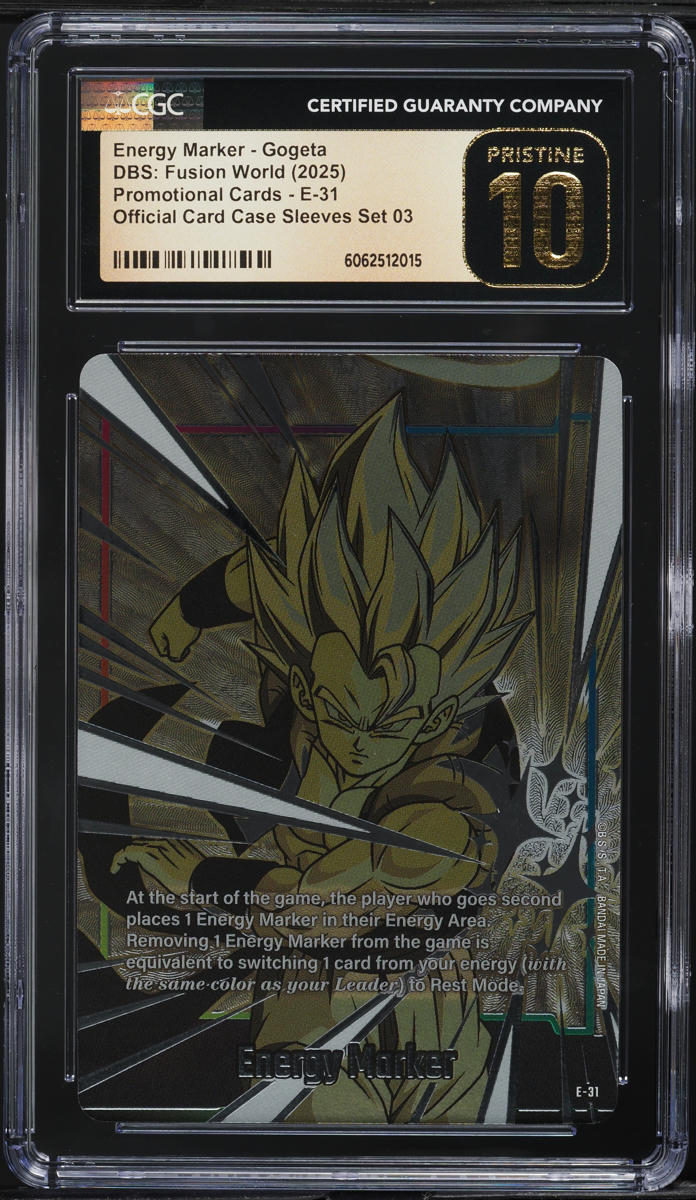 2025 Dragon Ball Super Fusion World Promo Energy Marker Gogeta CGC 10 PRISTINE
