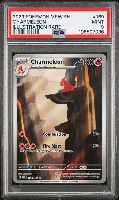 2023 Pokemon 151 IR Charmeleon #169 PSA 9