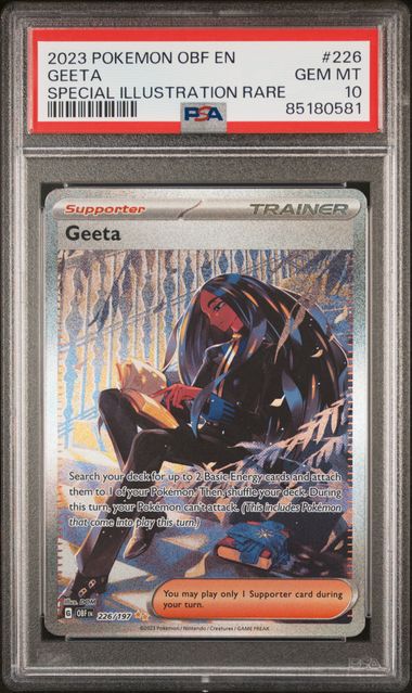 2023 Pokemon Obsidian Flames SIR Geeta #226 PSA 10