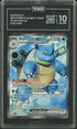 2023 Pokemon 151 Blastoise Ex #184 TAG 10