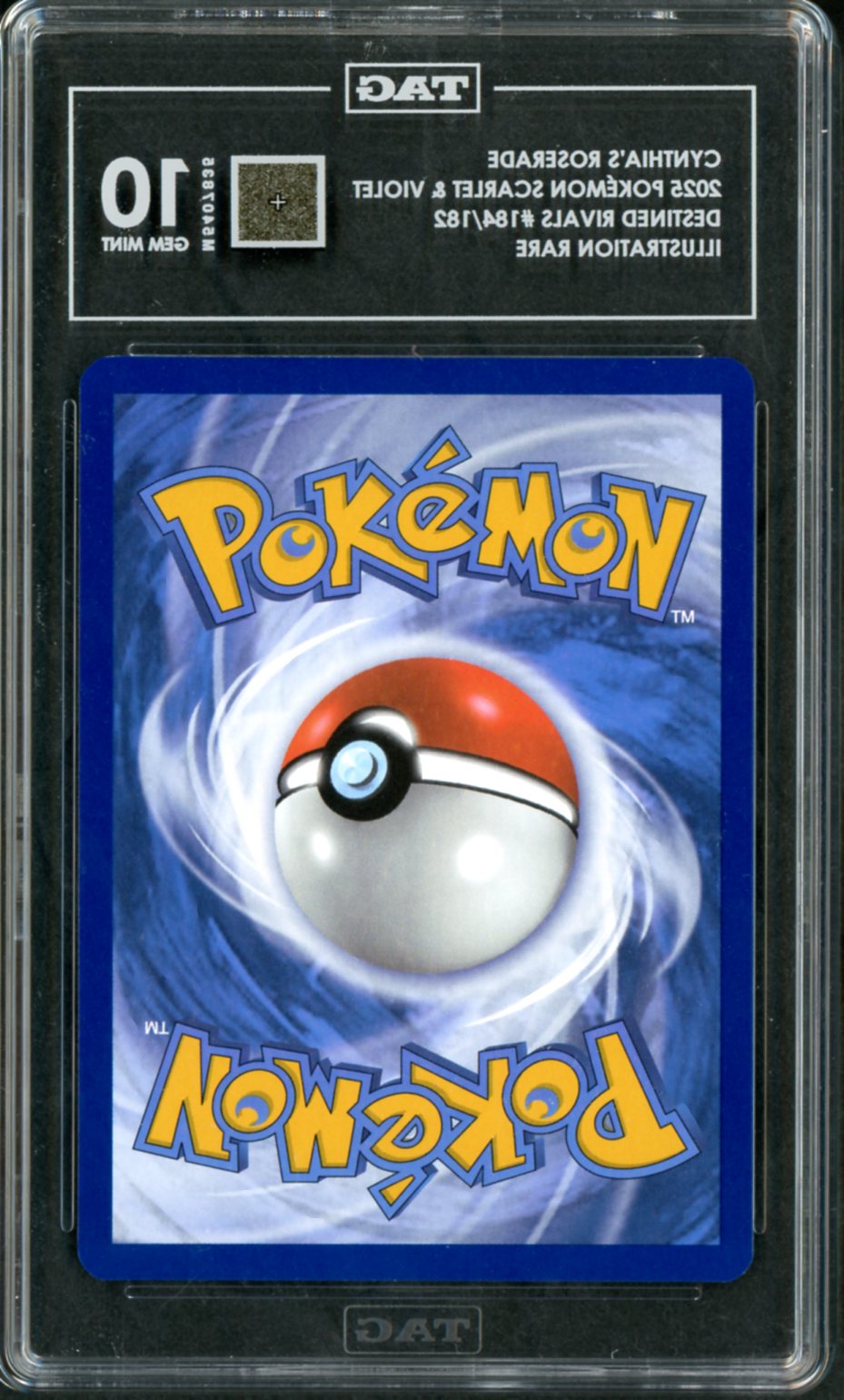 2025 Pokemon Destined Rivals IR Cynthia's Roserade #184 TAG 10