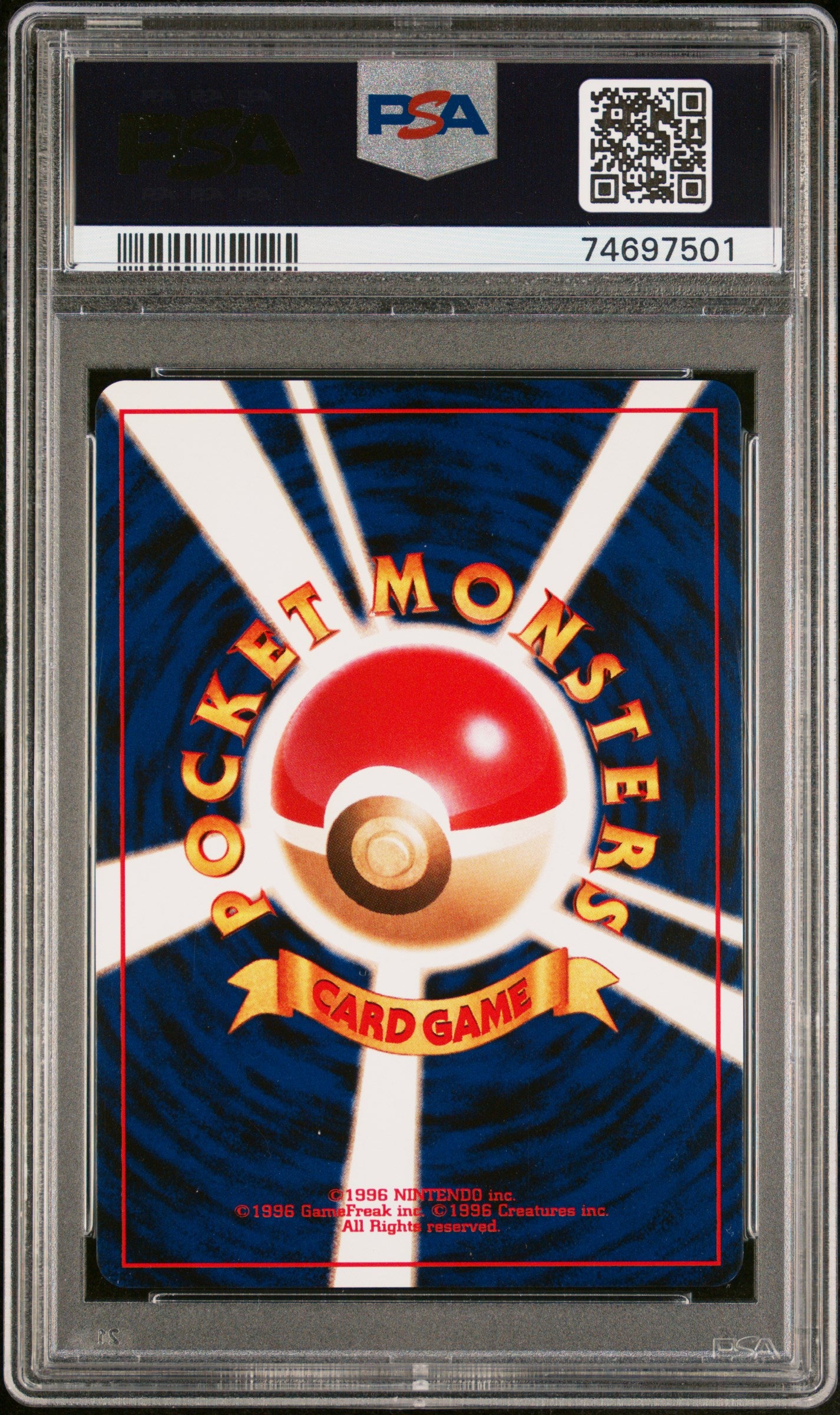 2001 Pokemon Japanese Neo 4 Holo Dark Espeon #196 PSA 10