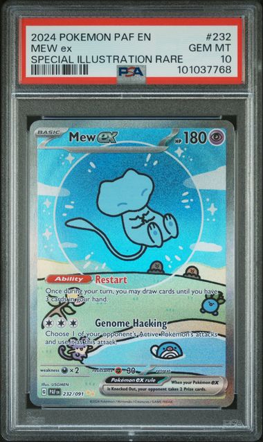 2024 Pokemon Paldean Fates Special Illustration Rare Mew Ex #232 PSA 10