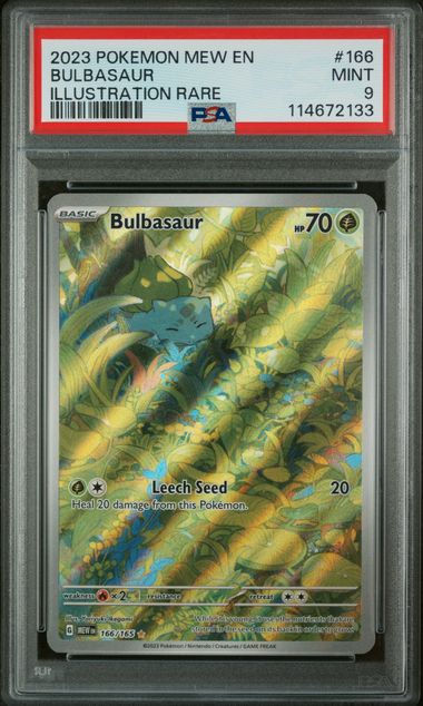 2023 Pokemon 151 Bulbasaur #166 PSA 9