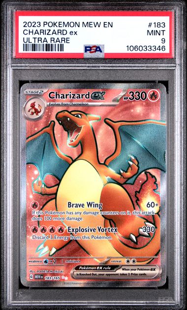 2023 Pokemon 151 Charizard Ex #183 PSA 9