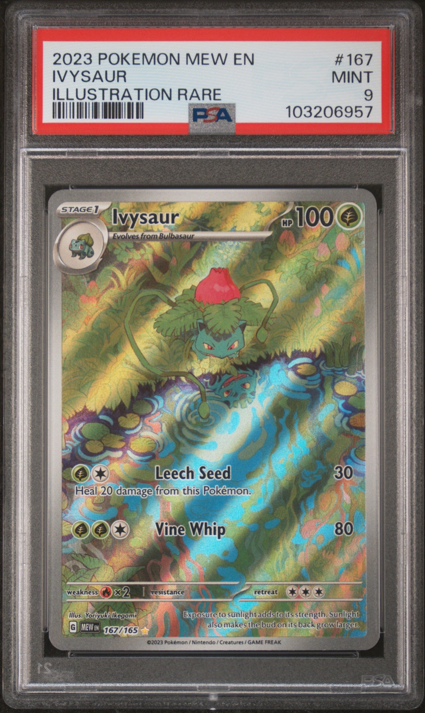 2023 Pokemon 151 Ivysaur #167 PSA 9