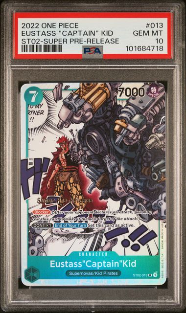 2022 One Piece Starter Deck-Worst Generation Eustass "Captain" Kid #13 PSA 10