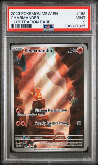 2023 Pokemon 151 IR Charmander #168 PSA 9