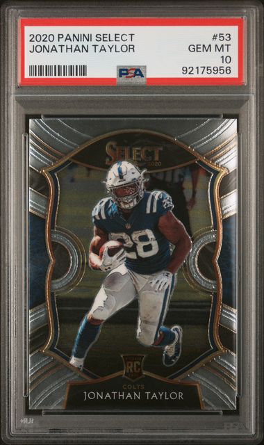 2020 Panini Select Concourse Jonathan Taylor #53 PSA 10