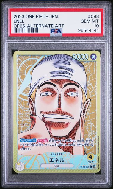 2023 One Piece Japanese Awakening of the New Era Alt Art Enel #98 PSA 10