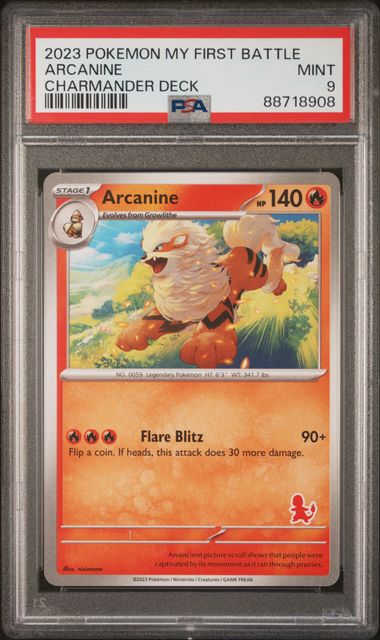 2023 Pokemon My First Battle Charmander Deck Arcanine PSA 9